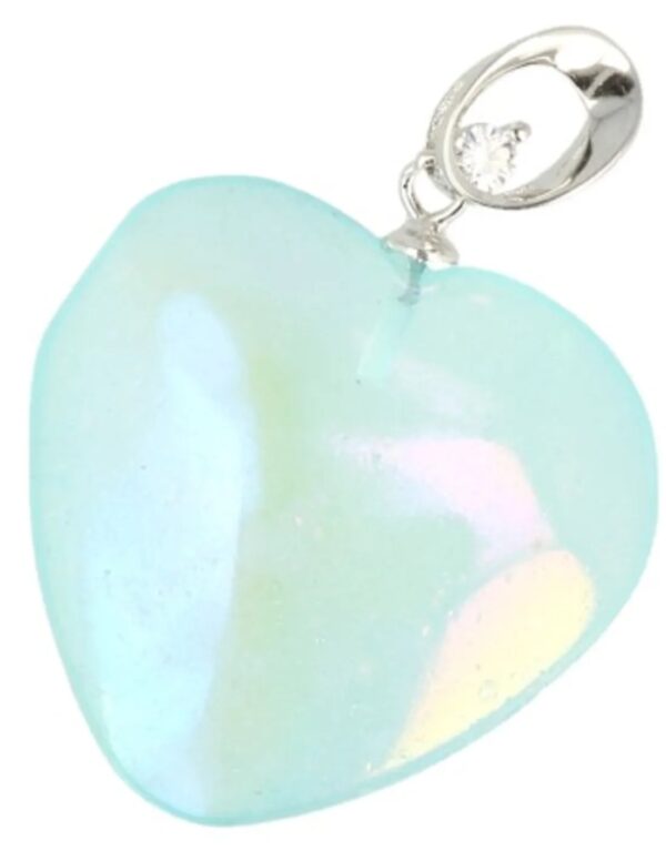 Aqua Aura met Zirkoon harthanger (gecoat) - Image 5