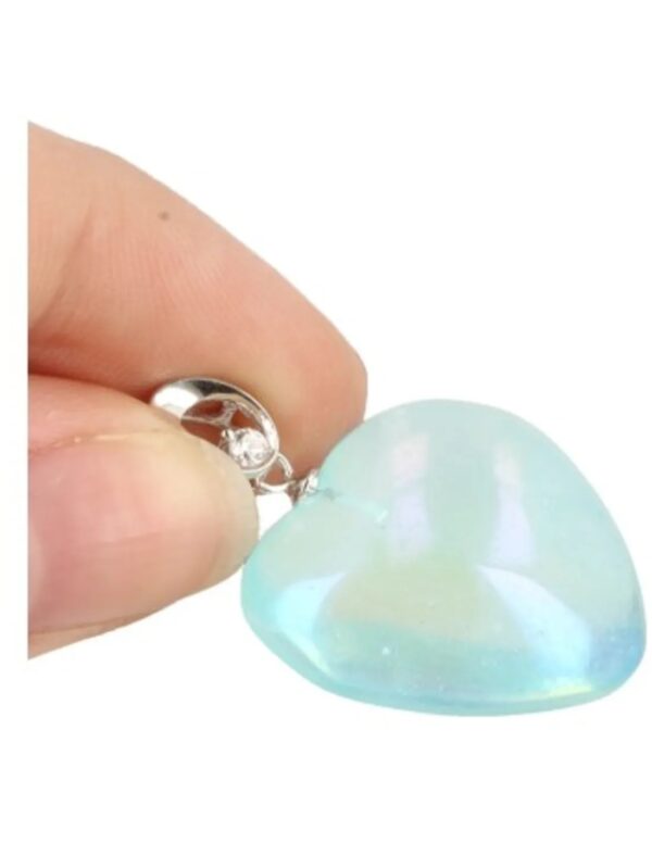 Aqua Aura met Zirkoon harthanger (gecoat) - Image 8