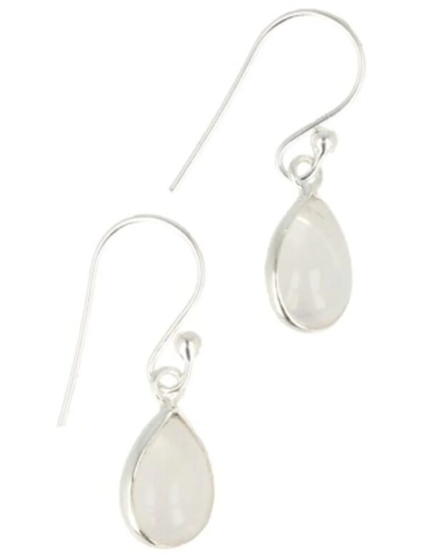 Roze kwarts druppel sieraden set zilver - Image 5