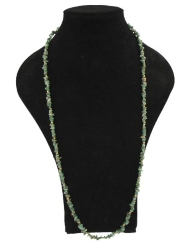 Smaragd splitketting 85 cm met goudkleur - Image 3