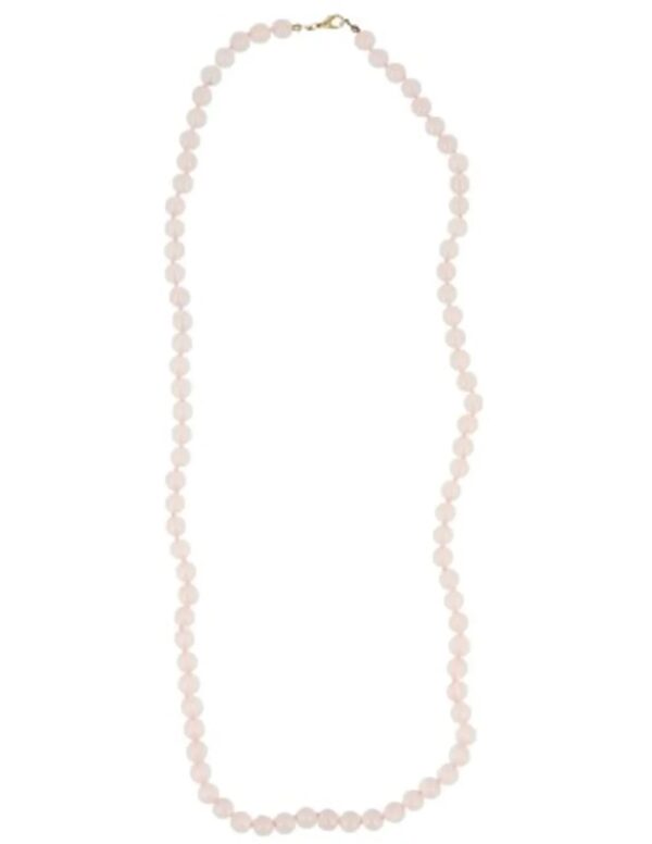 Roze kwarts 8mm kralen ketting 80 cm