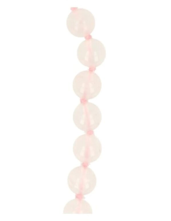 Roze kwarts 8mm kralen ketting 80 cm - Image 3
