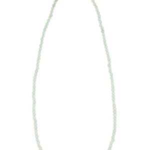 Kralenketting 3mm Aquamarijn met koper 40 cm