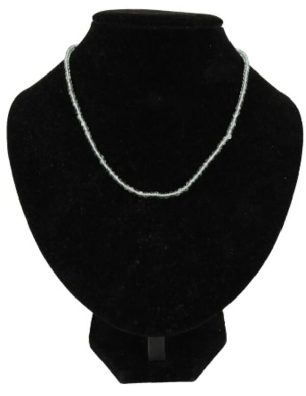Kralenketting 3mm Aquamarijn met koper 40 cm - Image 5