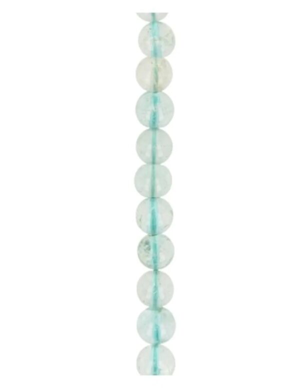 Kralenketting 6mm Aquamarijn 40 cm - Image 3