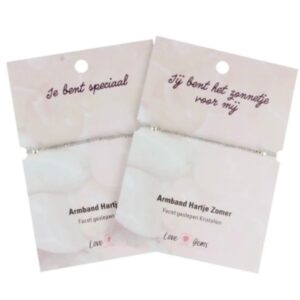 Hartje zomer armband Labradoriet - Love Gems