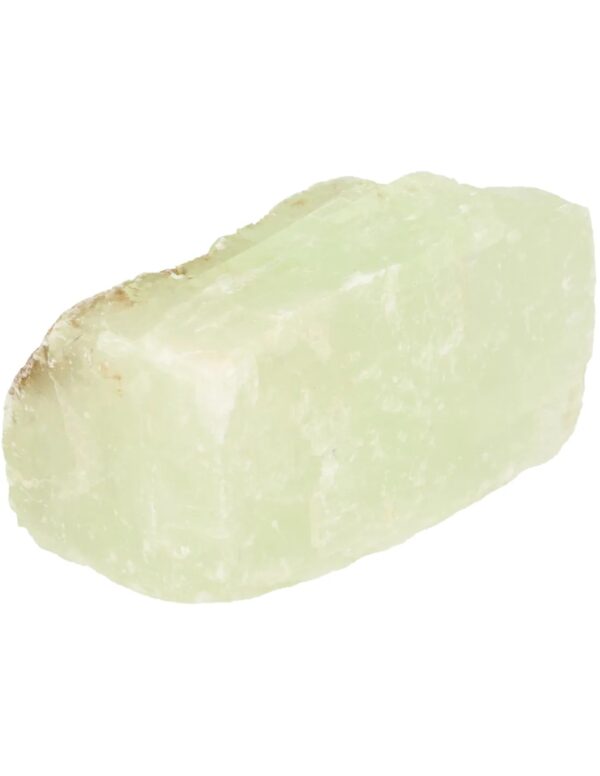 Calciet groen dubbelspaat ruw stuk 50-100 gram