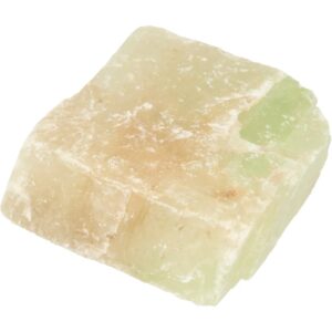Calciet groen dubbelspaat ruw stuk 100-200 gram