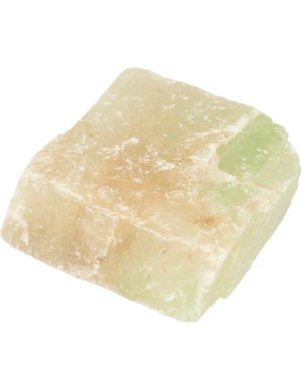 Calciet groen dubbelspaat ruw stuk 100-200 gram
