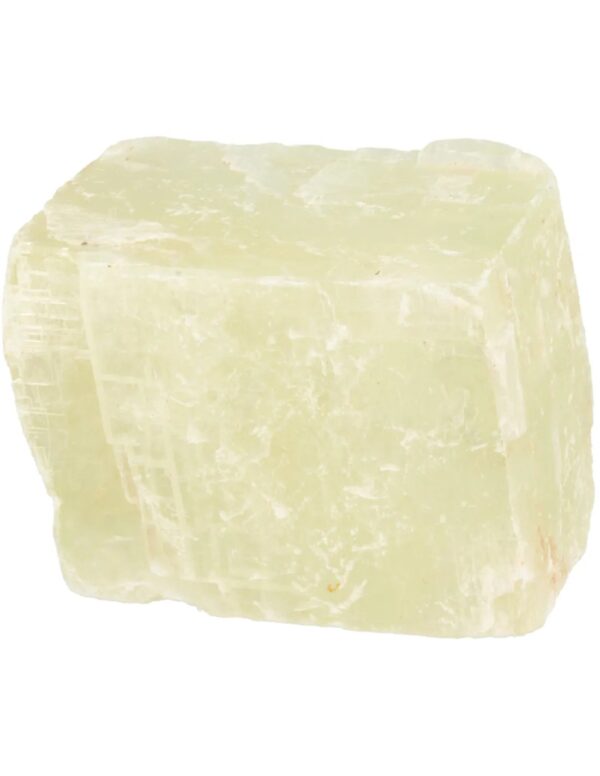 Calciet groen dubbelspaat ruw stuk 750-1000 gram