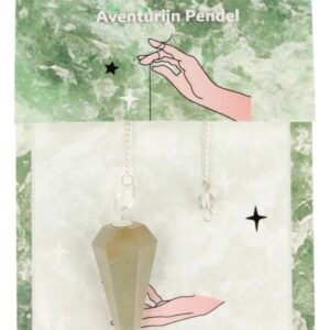 Pendel facet + kaart Aventurijn groen