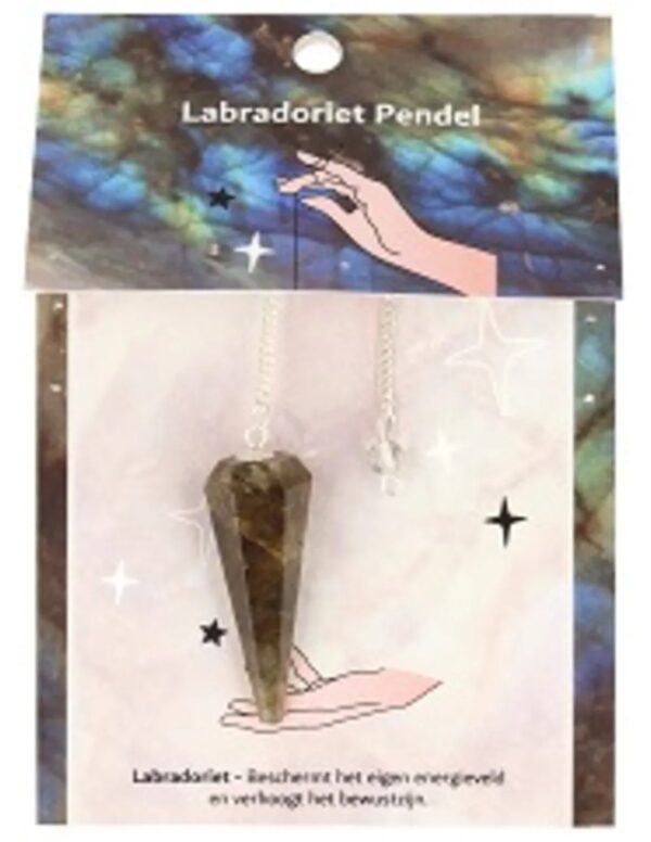 Pendel facet + kaart Labradoriet