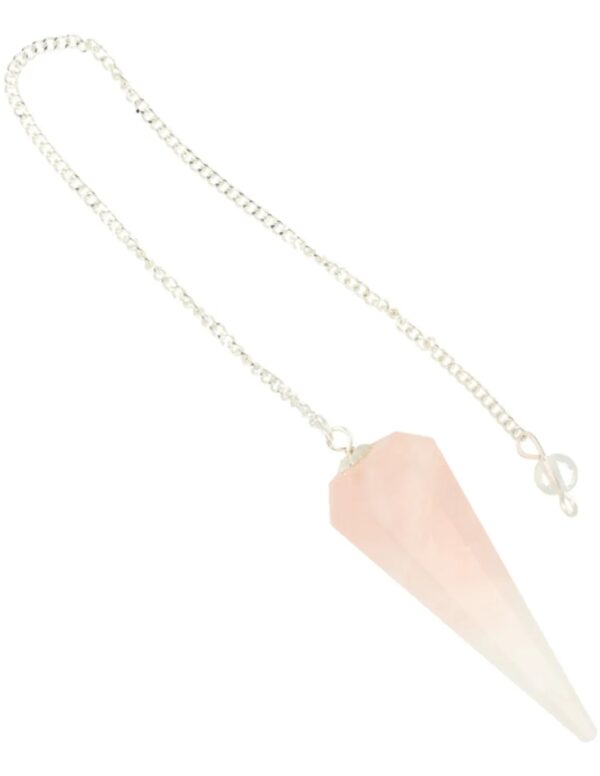 Pendel facet + kaart Roze kwarts - Image 5