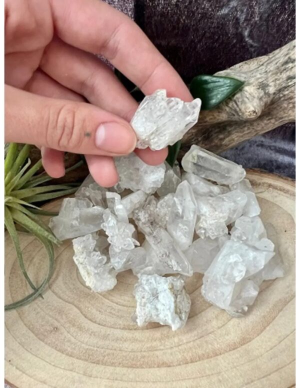 Bergkristal A Brazilië 250 gr. ruwe clustertjes/puntjes - Image 2