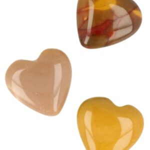 Mokaiet edelsteen hart 12 mm