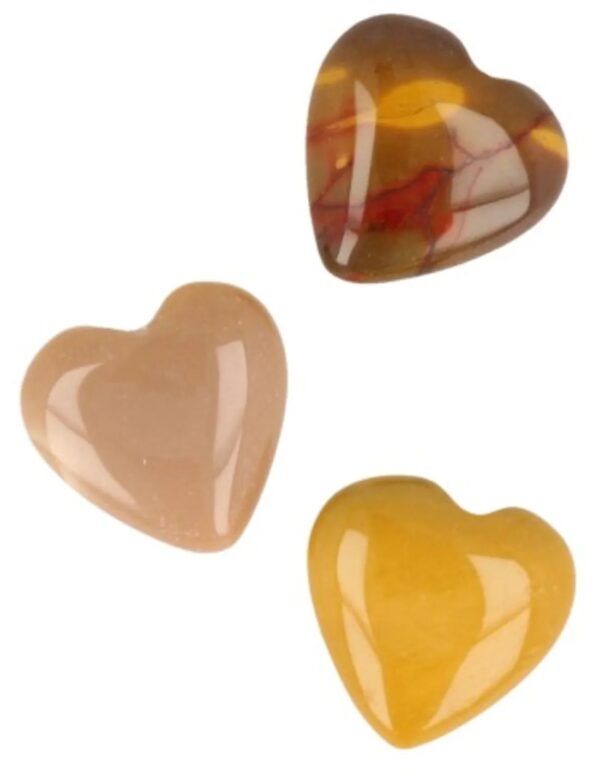 Mokaiet edelsteen hart 12 mm