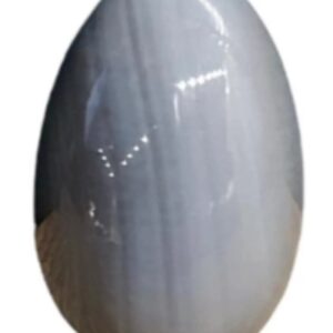 Edelsteen ei 30 mm Agaat grijs