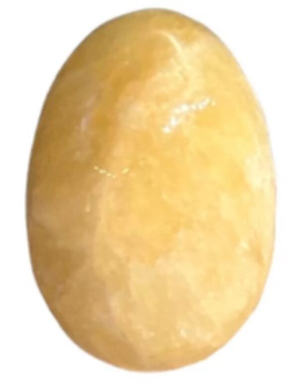 Edelsteen ei 30 mm Calciet geel