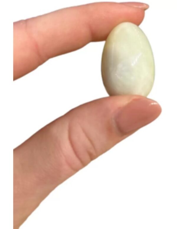 Edelsteen ei 30 mm Jade Serpentijn - Image 3