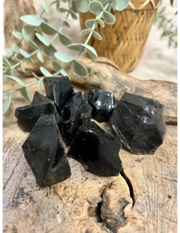 Obsidiaan zwart 100 gr. ruwe brokjes - Image 2