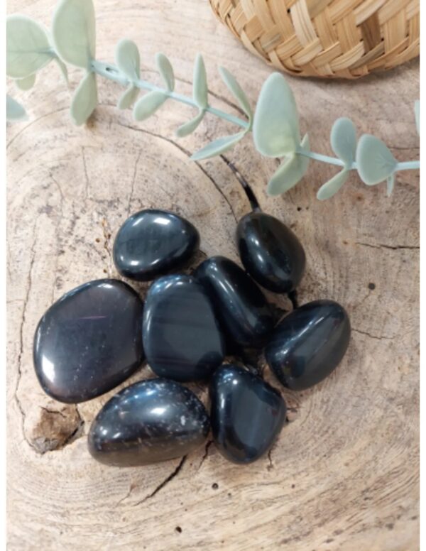 Obsidiaan zwart trommelstenen 100 gr. (mt3) - Image 2