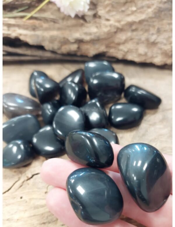 Obsidiaan zwart trommelstenen 250 gr. (mt3) - Image 4