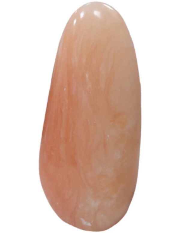 Calciet perzik sculptuur 550 - 700 gram - Image 5