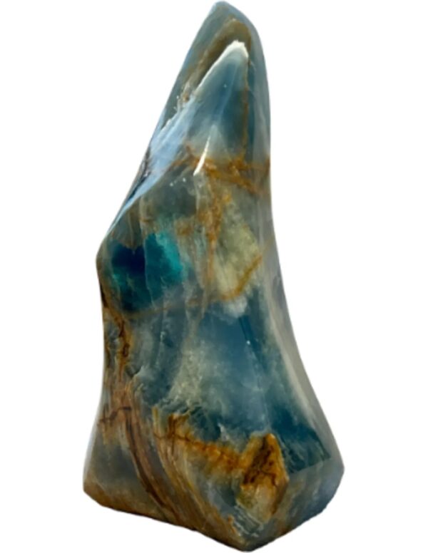 Calciet blauw feng shui vlam 300-400 gram