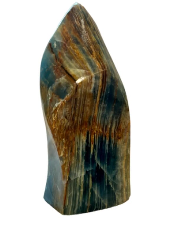 Calciet blauw feng shui vlam 400-500 gram