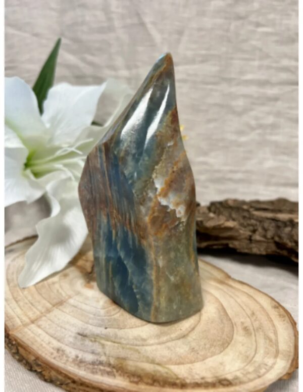 Calciet blauw feng shui vlam 400-500 gram - Image 4