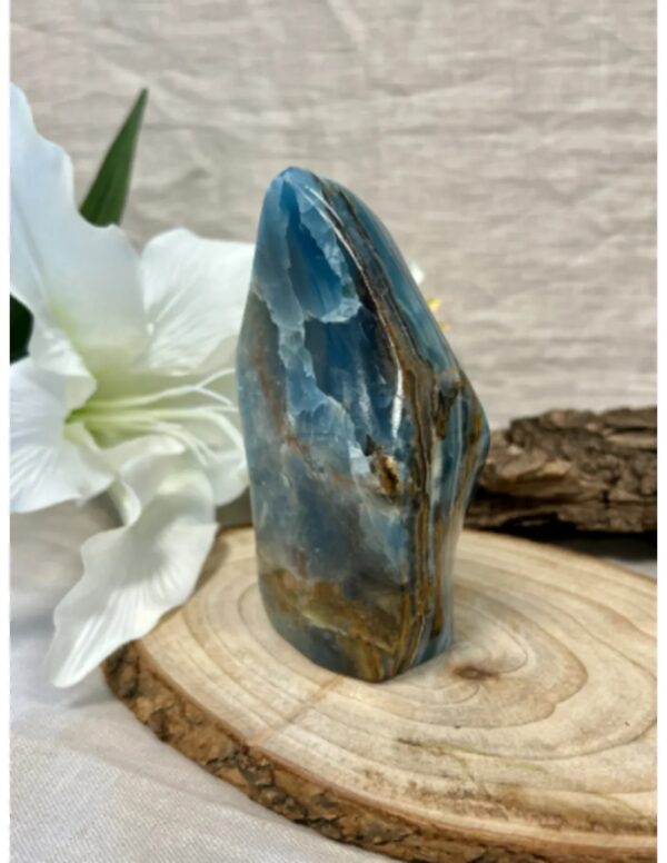 Calciet blauw feng shui vlam 500-600 gram - Image 4