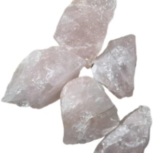 Roze kwarts Brazilië 250 gr. ruwe brokjes