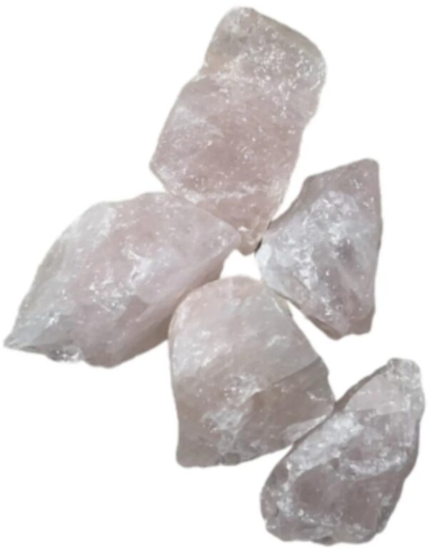 Roze kwarts Brazilië 250 gr. ruwe brokjes