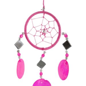 Dromenvanger Spiegel Schelp roze 6cm