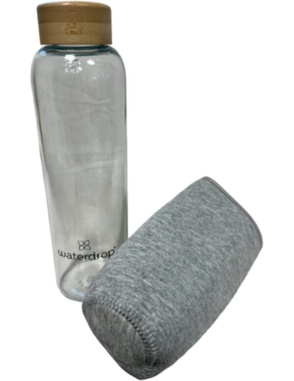 Waterdrop Glass bottle 600 ml Transparant / Clear glass