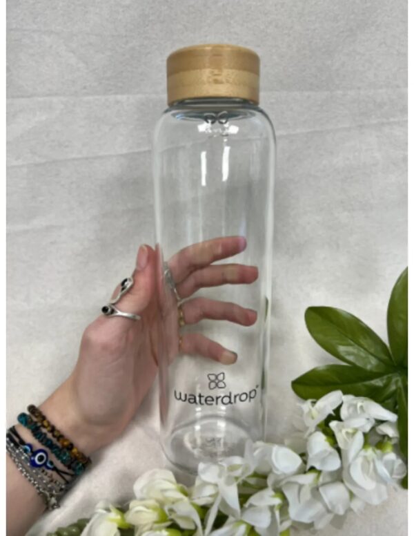 Waterdrop Glass bottle 600 ml Transparant / Clear glass - Image 2