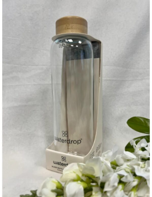 Waterdrop Glass bottle 600 ml Transparant / Clear glass - Image 4