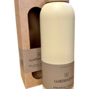 Waterdrop Steel bottle 600 ml Pastel yellow matt