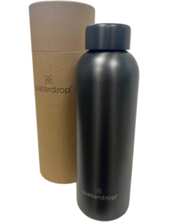 Waterdrop Steel bottle 600 ml Charcoal brushed