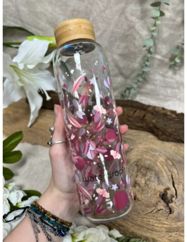 Waterdrop Glass bottle 600 ml Love - Image 2