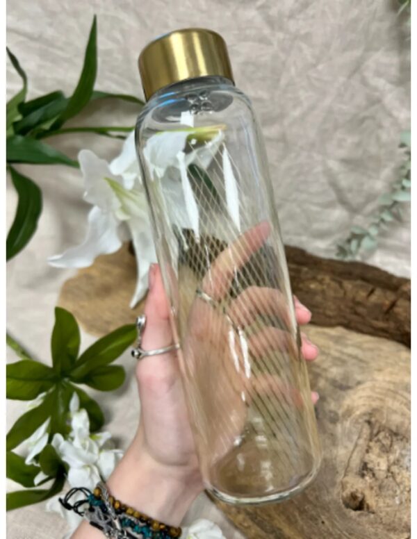 Waterdrop Glass bottle 600 ml Oro - Image 2