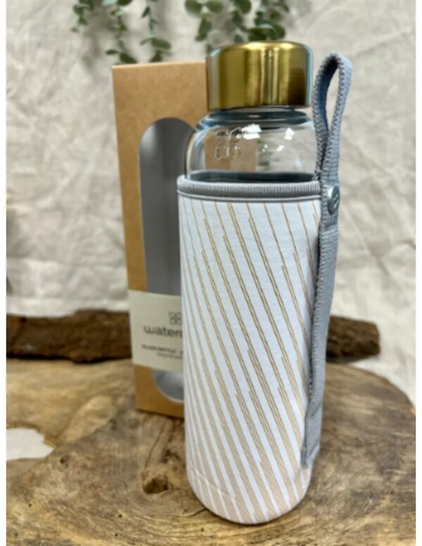 Waterdrop Glass bottle 600 ml Oro - Image 4