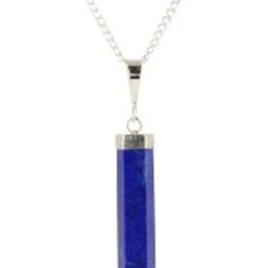 Lapis Lazuli punthanger met zilver kapje