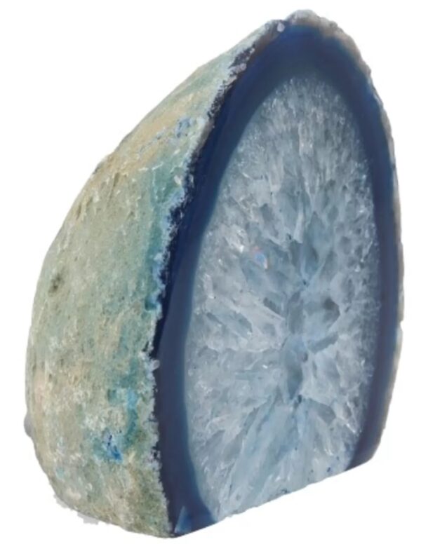 Agaat einden blauw (bijgekleurd), p/kg