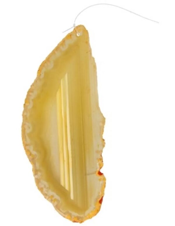 Agaat geel (gekleurd) raamhanger 10-13 cm
