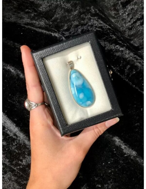 Larimar AA hanger in zilver nr.1079 - Image 4
