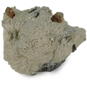 Topaas en Rookkwarts in Bariet en Calciet, nr. 259