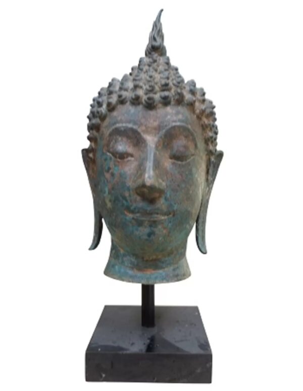 Boeddha hoofd beeld brons nr.15