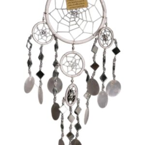 Dromenvanger spiegel-schelp 11 CM - Wit