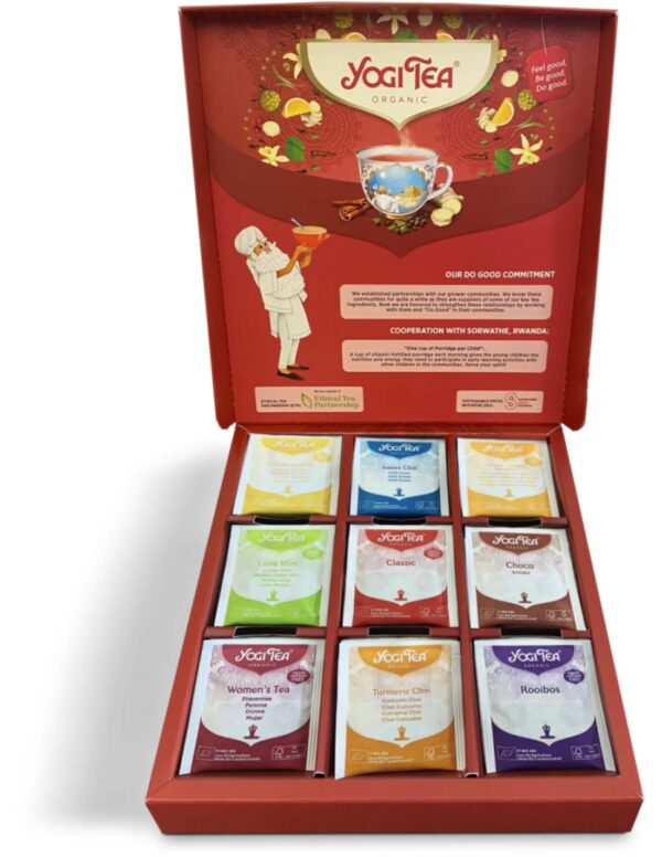 Yogi Tea Selection Gift Box Bio pakje Cadeaudoos met 45 theezakjes